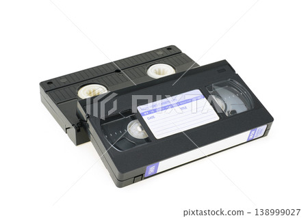 老式VHS錄影帶 - 正面和背面 老式VHS錄影帶 - 正面和背面 138999027