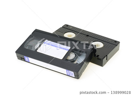 Old VHS videotape - Front and back Old VHS videotape - Front and back 138999028