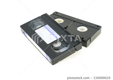 老式VHS錄影帶 - 正面和背面 老式VHS錄影帶 - 正面和背面 138999029