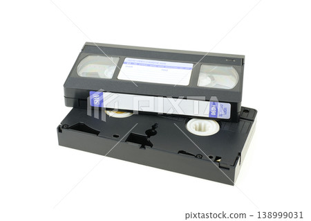 老式VHS錄影帶 - 正面和背面 老式VHS錄影帶 - 正面和背面 138999031