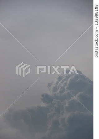 初夏晴朗的天空，飄著朵朵白雲；留有文字空間。 138999188