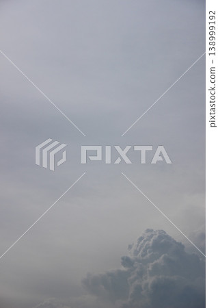 A scene of a clear early summer sky with white clouds; copy space available. A scene of a clear early summer sky with white clouds; copy space available. 138999192