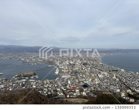 View of Hakodate city from the Hakodateyama Observatory (March) View of Hakodate city from the Hakodateyama Observatory (March) 138999353
