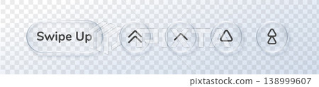 Web application swipe up arrow button glass icon ui text. This symbol next circle interface features scroll left right vector with slide down triangle sign for minimal page sticker set Web application swipe up arrow button glass icon ui text. This symbol next circle interface features scroll left right vector with slide down triangle sign for minimal page sticker set 138999607