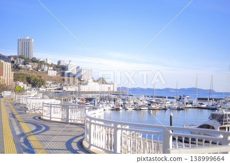 Atami harbor in the morning 138999664