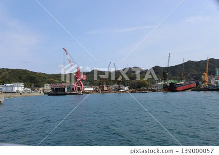 Shipyard, Awaji Island, Seto Inland Sea, Hyogo Prefecture Shipyard, Awaji Island, Seto Inland Sea, Hyogo Prefecture 139000057