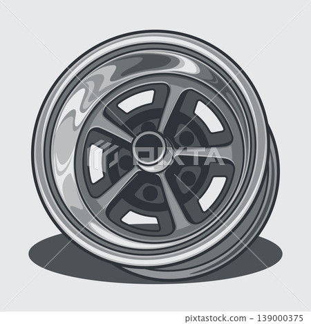 Car wheel illustration for conceptual design. Car wheel illustration for conceptual design. 139000375