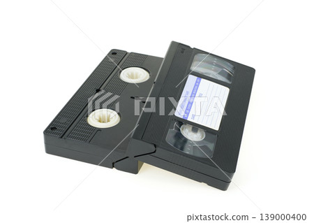Old VHS videotape - Front and back Old VHS videotape - Front and back 139000400