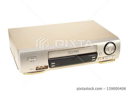 Old VHS video deck 139000406