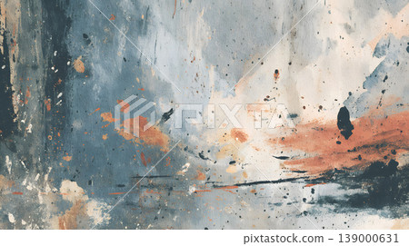 Abstract watercolor texture blue orange paint splatter background grunge artistic watercolor texture background with blue and orange paint splatter rough surface, expressive modern abstract art Abstract watercolor texture blue orange paint splatter background grunge artistic watercolor texture background with blue and orange paint splatter rough surface, expressive modern abstract art 139000631