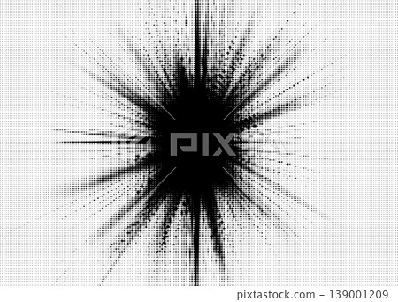 Monochrome abstract halftone background. Black and white texture of dots 139001209