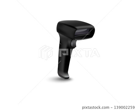 3d barcode scanner machine illustration on transparent background 3d barcode scanner machine illustration on transparent background 139002259