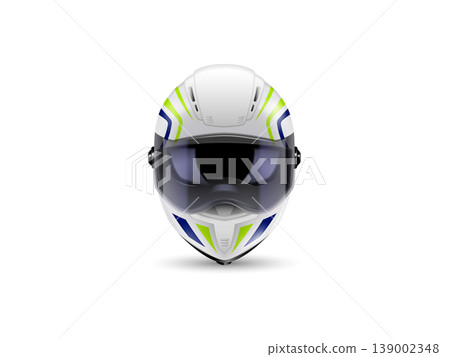 Biker helmet realistic 3d style 139002348