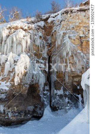 Icicles on the rocks Icicles on the rocks 139002477