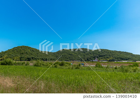Scenery of the Hyakken River riverbed 139003410