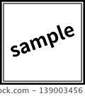 範例展示素材 | 範例，小寫，斜體，附邊框，透明 PNG 格式 139003456