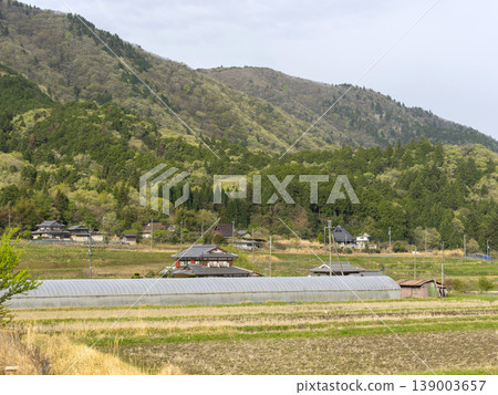 Satoyama landscape with terraced rice fields Satoyama landscape with terraced rice fields 139003657