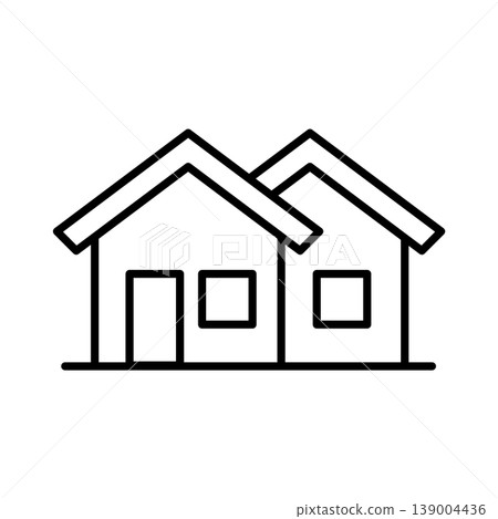 Neighborhood and Community Houses Icon Neighborhood and Community Houses Icon 139004436