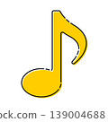 簡單的音符插圖素材（向量圖） 139004688