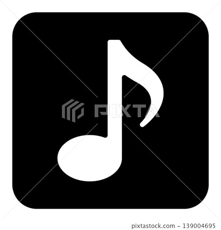 簡單的音符插圖素材(向量圖) 簡單的音符插圖素材(向量圖) 139004695