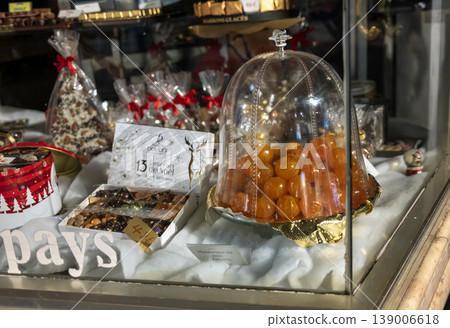 traditional Fruits Confits or Candied fruit in Nice. It is a traditional French candied fruit process. traditional Fruits Confits or Candied fruit in Nice. It is a traditional French candied fruit process. 139006618