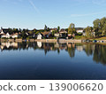 Houses at bank of Rhine River in STEIN AM RHEIN town in SWITZERLAND 139006620