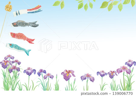 五月兒童節水彩背景插圖 五月兒童節水彩背景插圖 139006770