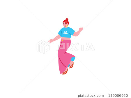 跳舞女孩的插圖 跳舞女孩的插圖 139006930