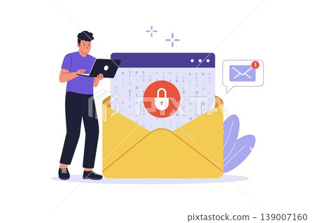 Secure Email Encryption and Data Privacy Concept 139007160