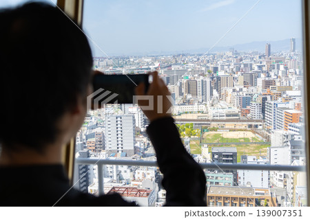 觀景台、智慧型手機、男性 139007351