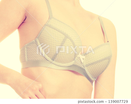 Woman chest in underwear bra lingerie Woman chest in underwear bra lingerie 139007729