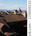 Roofs of European Murten town in Switzerland - vertical 139008310