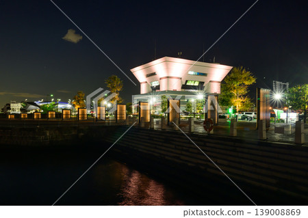大棧橋碼頭大樓和象鼻公園的屏風面板 139008869