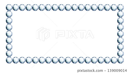 A frame with glowing gemstones or rhinestones (it glows even more when overlaid on a dark background). 139009014
