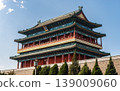Historic Zhengyangmen Watchtower in Beijing 139009060