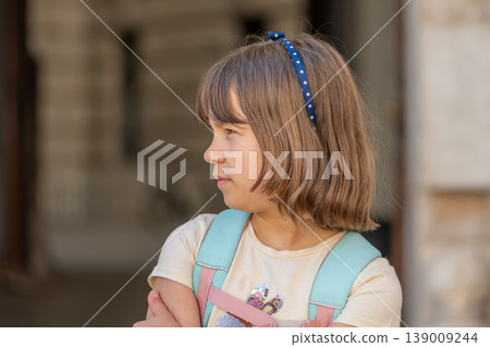 Child portrait represents emotion development learning and behavior Child portrait represents emotion development learning and behavior 139009244
