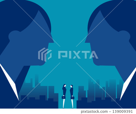 A power struggle or tense negotiations. A power struggle or tense negotiations. 139009391