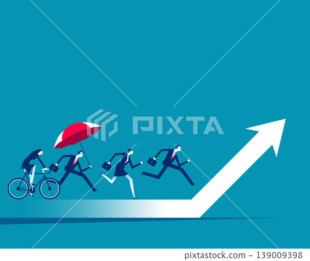 Successful. Business people with commitment to achieving goals. Successful. Business people with commitment to achieving goals. 139009398