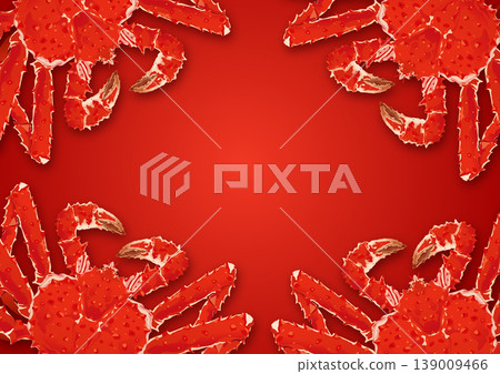 King crab background illustration 03 139009466