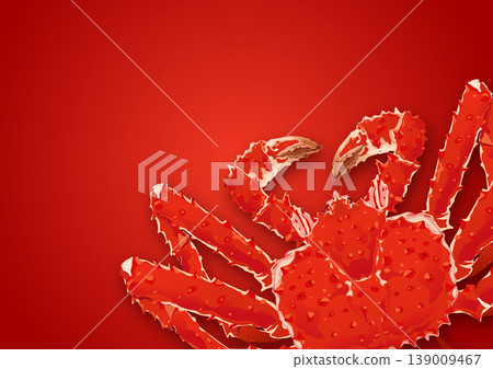 帝王蟹背景插畫 04 帝王蟹背景插畫 04 139009467