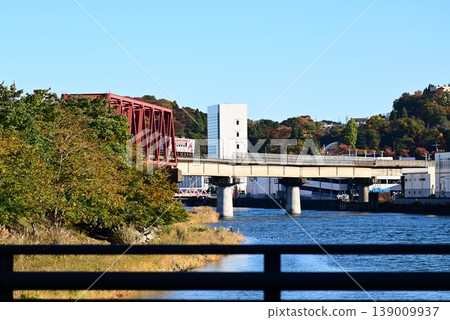 The Sanriku Railway runs through Kamaishi City, a town known for its steel industry. The Sanriku Railway runs through Kamaishi City, a town known for its steel industry. 139009937