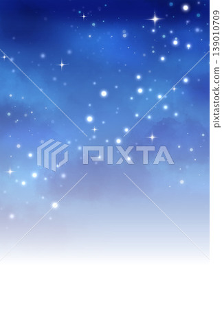 An illustration with a background featuring a sparkling blue gradient. 139010709