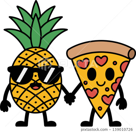 pizza, cartoon, character 139010726