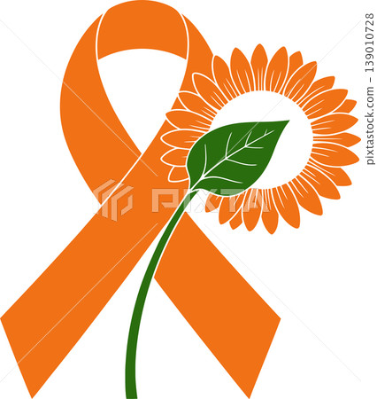 ribbon, sunflower, vector 139010728