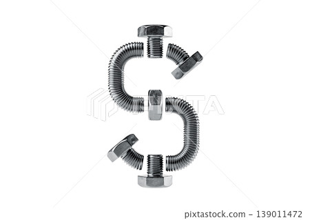 Creative Arrangement of Metal Bolts and Nuts Creative Arrangement of Metal Bolts and Nuts 139011472