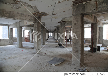 Reconstruction of an old building. Reconstruction of an old building. 139011522