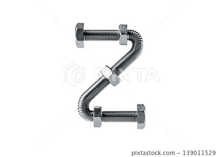 Creative Arrangement of Metal Bolts and Nuts Creative Arrangement of Metal Bolts and Nuts 139011529