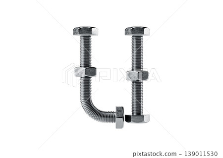 Creative Arrangement of Metal Bolts and Nuts Creative Arrangement of Metal Bolts and Nuts 139011530