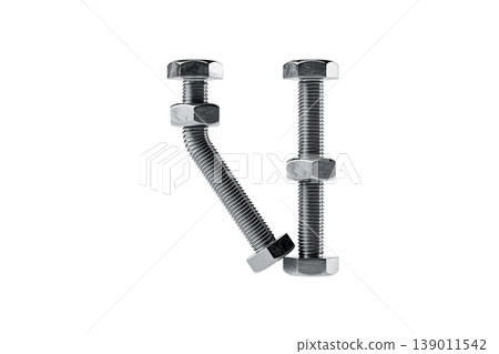 Creative Arrangement of Metal Bolts and Nuts Creative Arrangement of Metal Bolts and Nuts 139011542