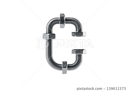 Creative Arrangement of Metal Bolts and Nuts Creative Arrangement of Metal Bolts and Nuts 139011573
